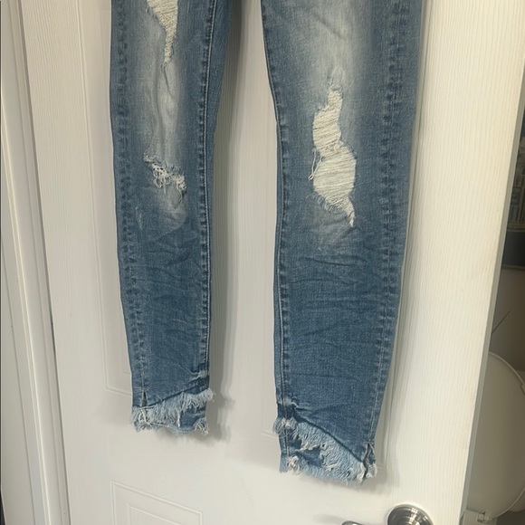 Distressed Blue Jeans by KanCan - Picture 2 of 4